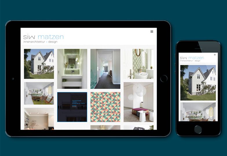 Website Siw Matzen Innenarchitektin